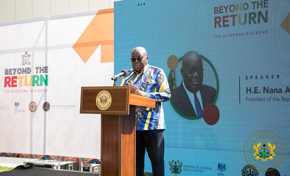 Prez Akufo Addo launches'Beyond The Return, The Diaspora Dividend' initiative
