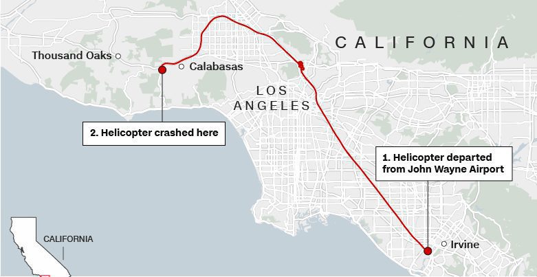 Video of how Kobe Bryant's helicopter crashed