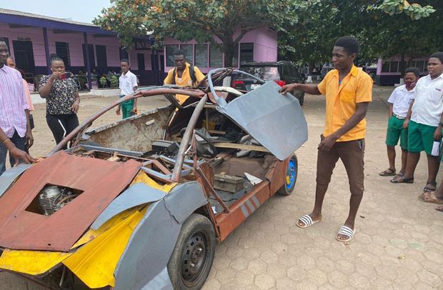 Kelvin Odartei from Ghana builds his own Car