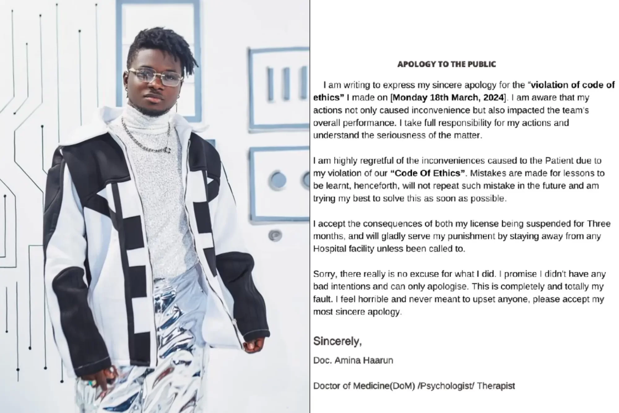 Doctor who revealed Kuami Eugene’s health status suspended