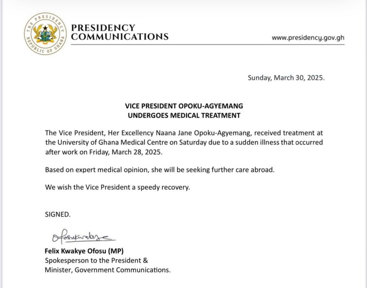 Ghana's Vice President Professor Naana Jane Opoku-Agyemang