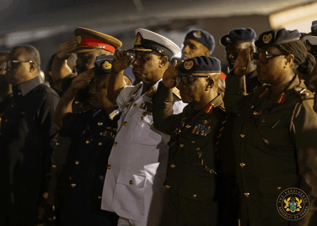Bodies from Ghana Helicopter Crash Flown to 37 Military Hospital