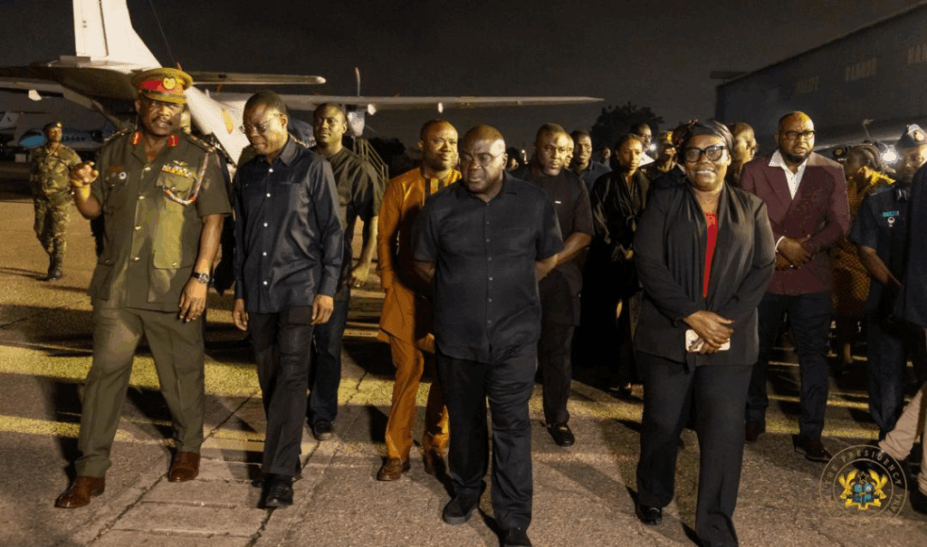 Bodies from Ghana Helicopter Crash Flown to 37 Military Hospital