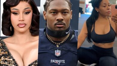 Cardi B, Stefon Diggs and Jamila Adams