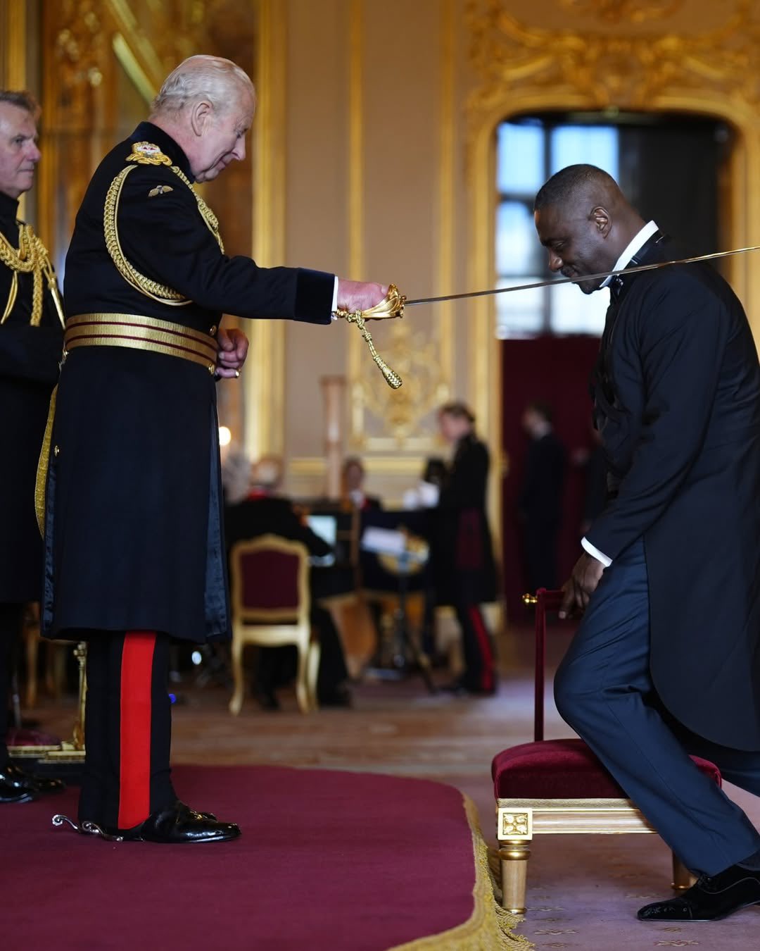 Idris Elba has been knighted by King Charles III