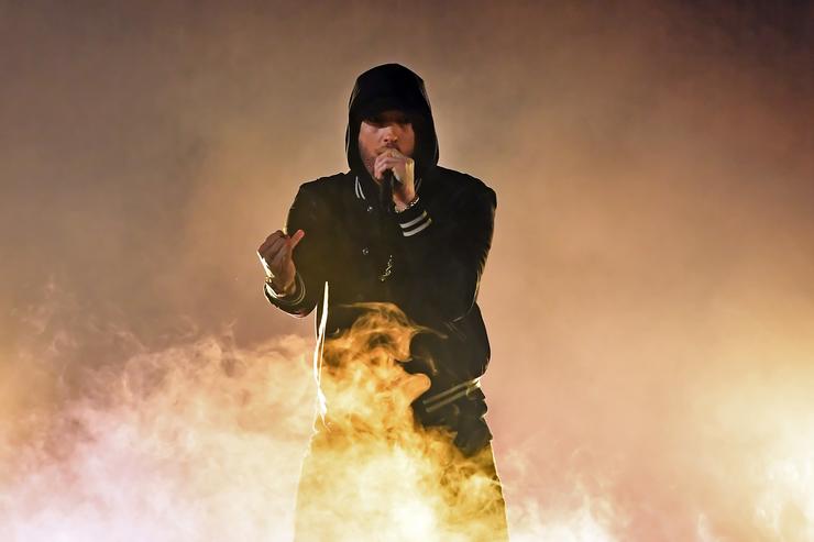 Eminem makes up for lost time in surprise album'Kamikaze'