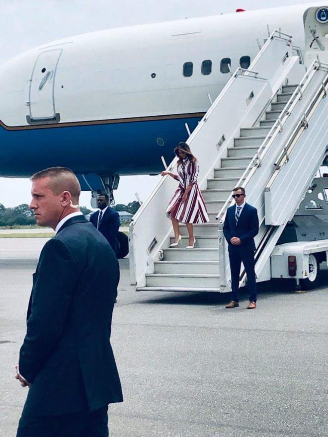 Melania Trump arrives in Ghana - Photos