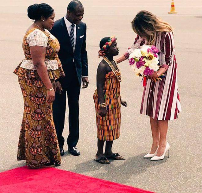 Melania Trump arrives in Ghana - Photos