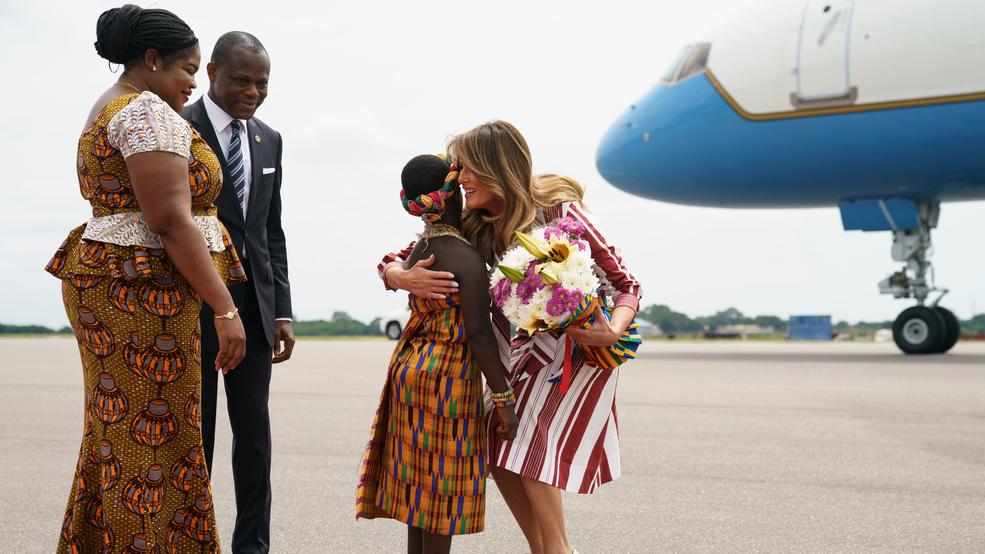 Melania Trump arrives in Ghana - Photos