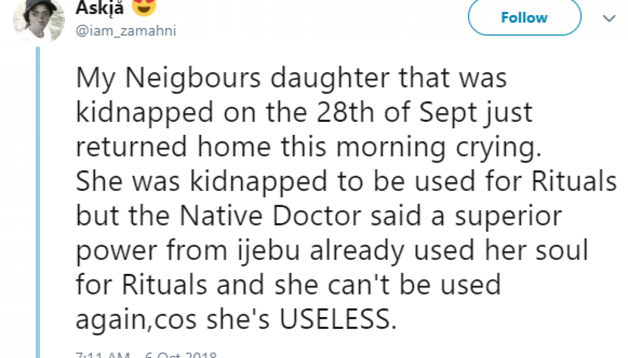 Nigerian Native doctor refuses to use lady brought to him for money ritual