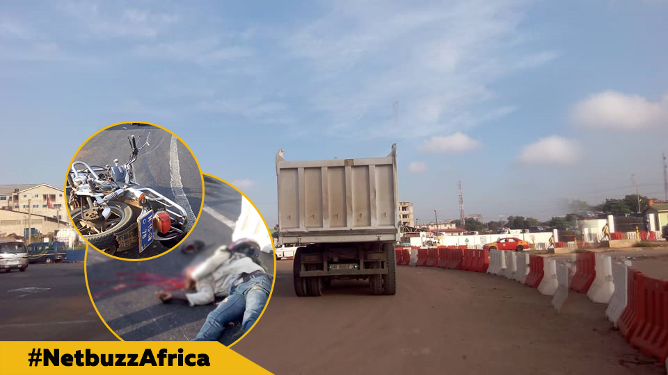 Tema motorway accident: Tipper truck kills Motorcyclist