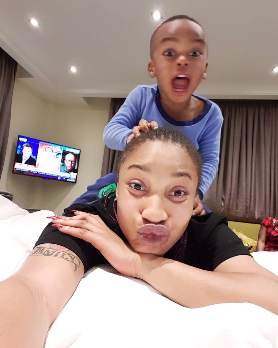 Tonto Dike hints son might not bear her ex-husband's last name