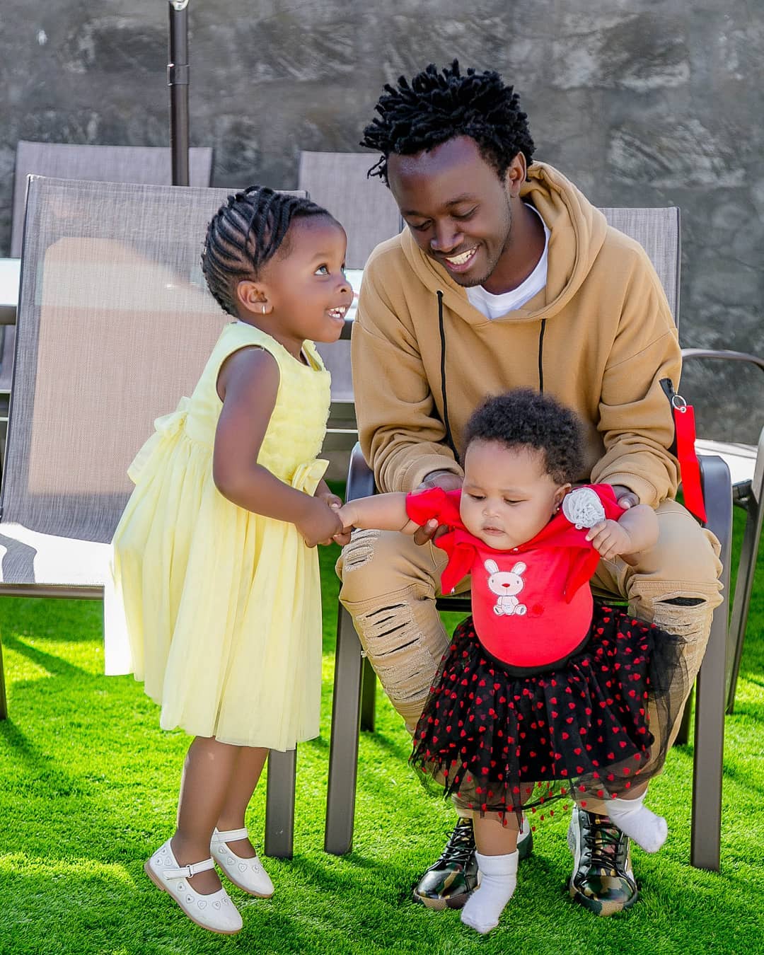 Kenyan Gospel singer Bahati surprises wife with a new house