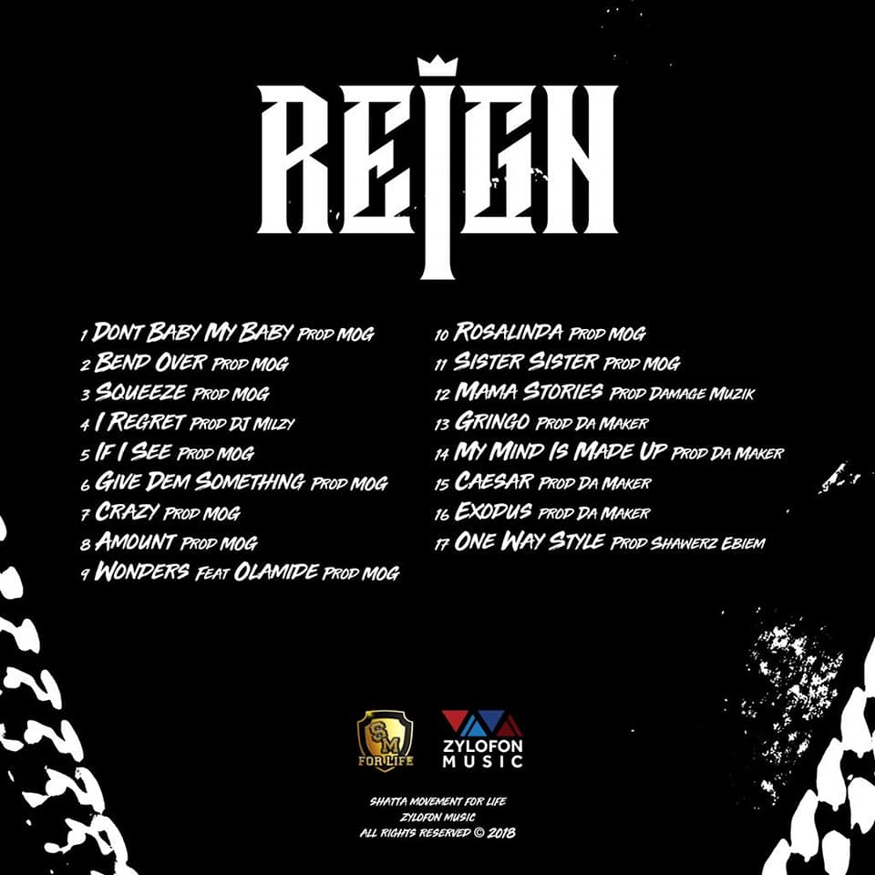 Shatta Wale unveils tracklist and cover art for 3rd album'Reign'